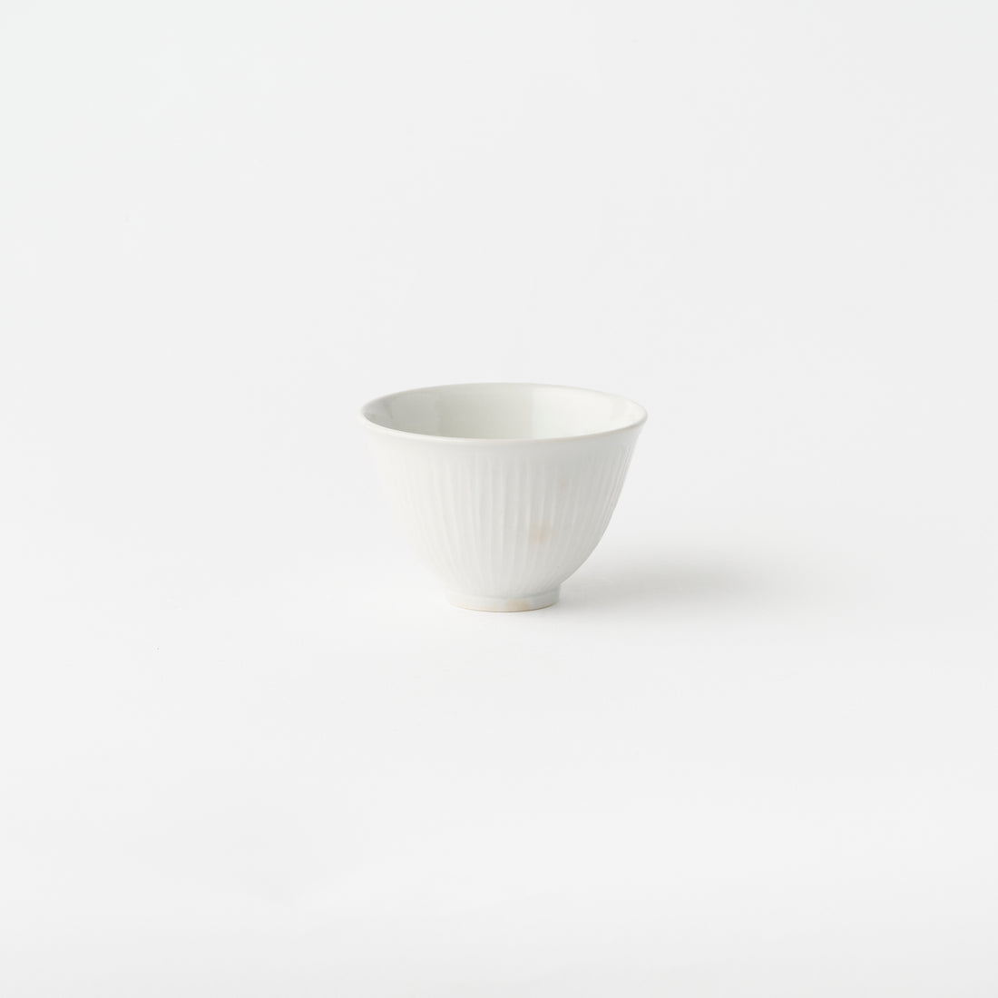 White Porcelain Shinogi Sake/Tea Cup