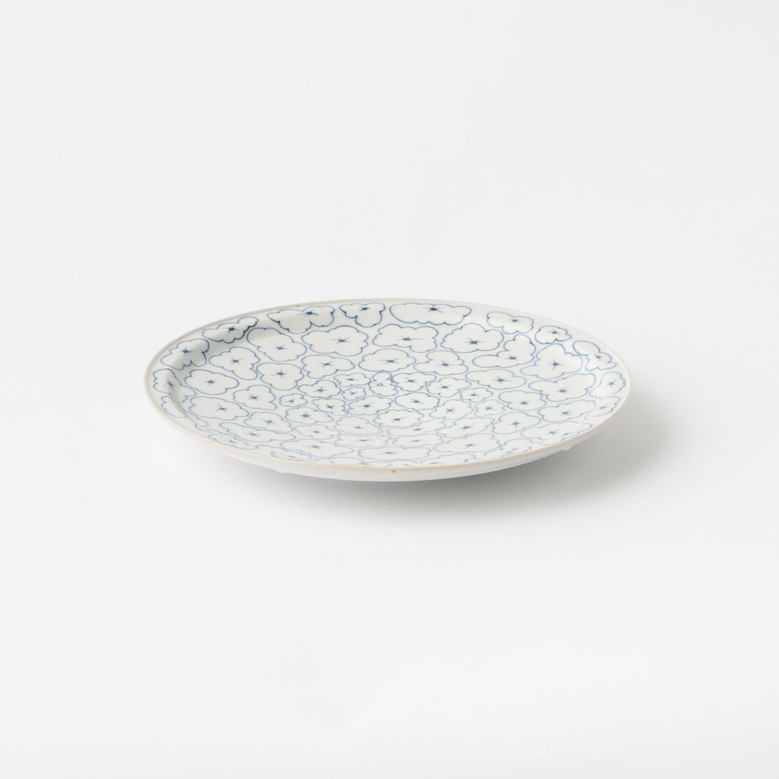 Flower Plate with Rim (21cm)