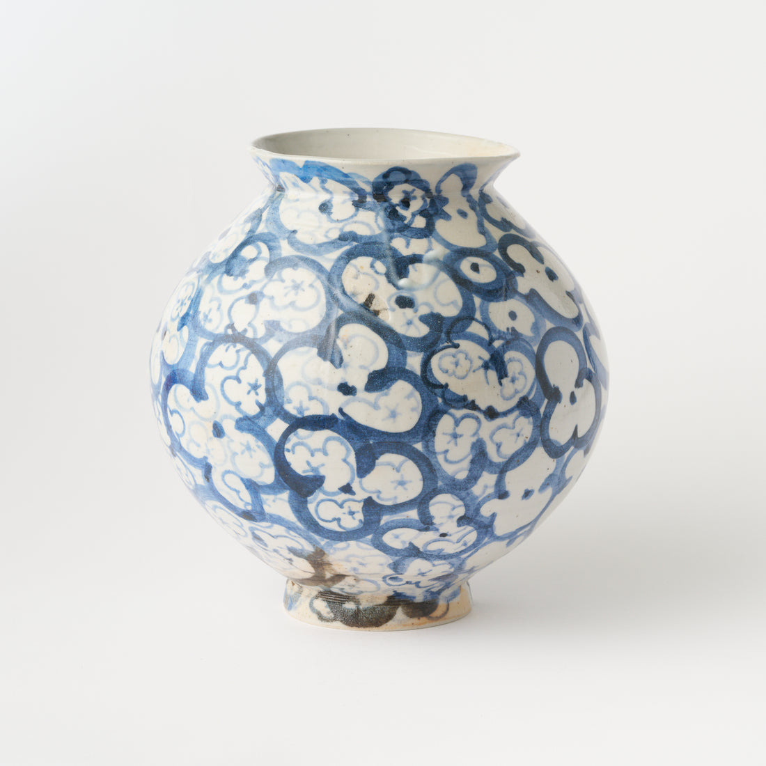 Small Flowers Moon Jar