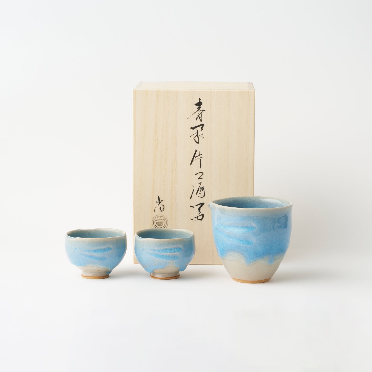 Ao-Hagi Sake Set