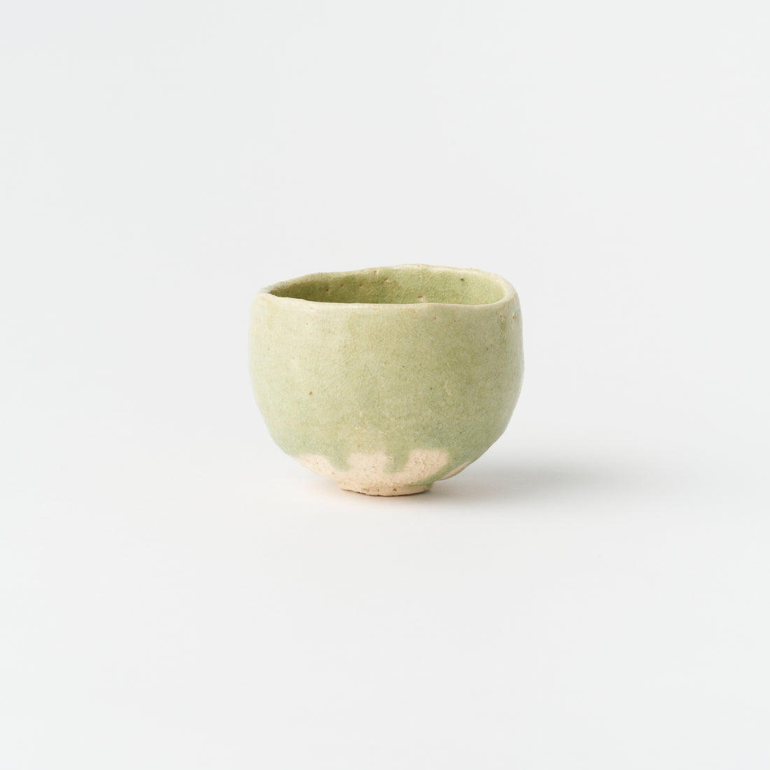 Imayaki Jade Green Sake Cup (B) in Box / Hideki Yanashita