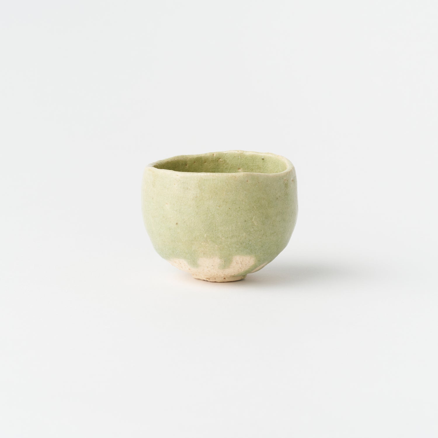 Imayaki Jade Green Sake Cup (B) in Box / Hideki Yanashita