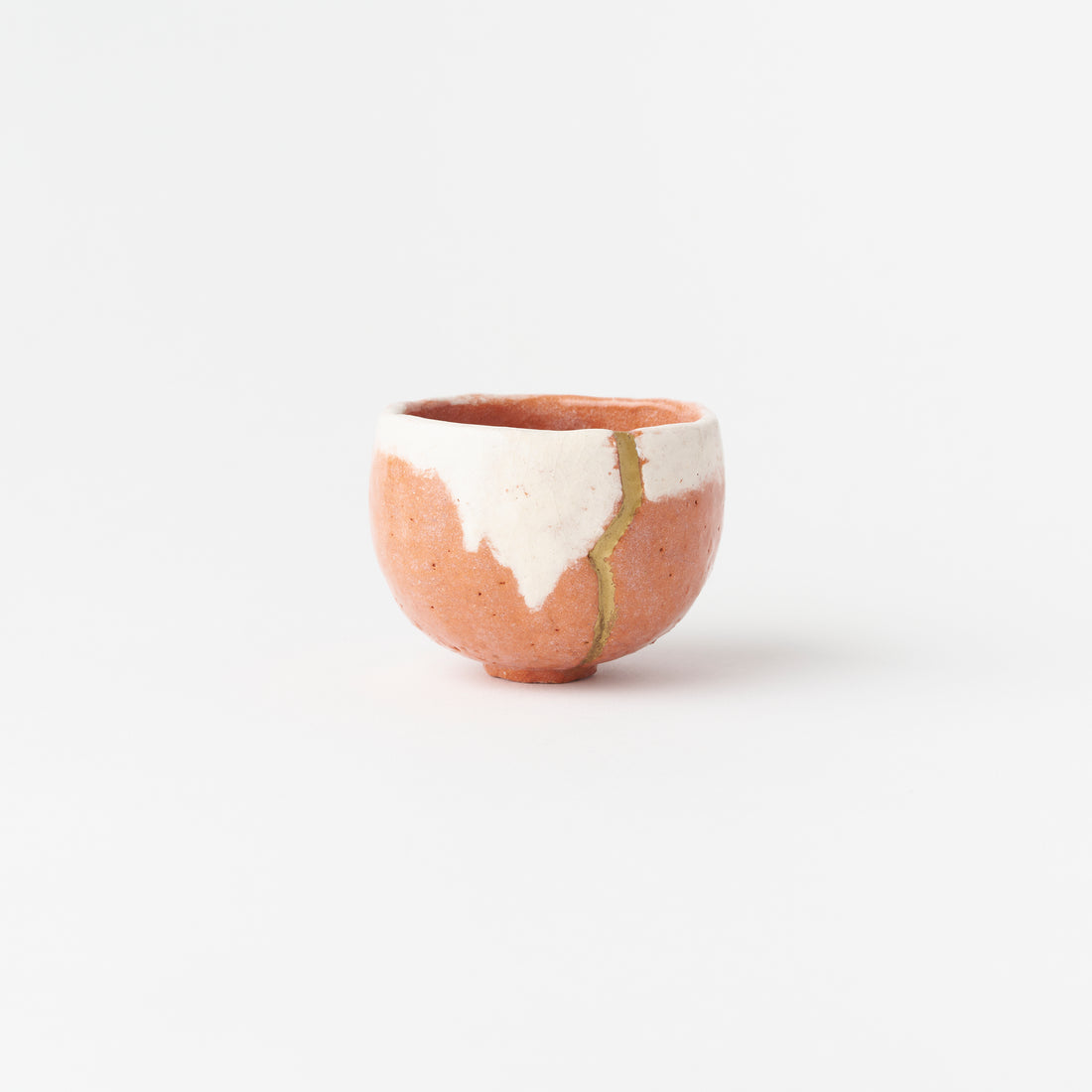 Red Raku Sake Cup / Seppo (Snow-Capped Peak) / Hideki Yanashita