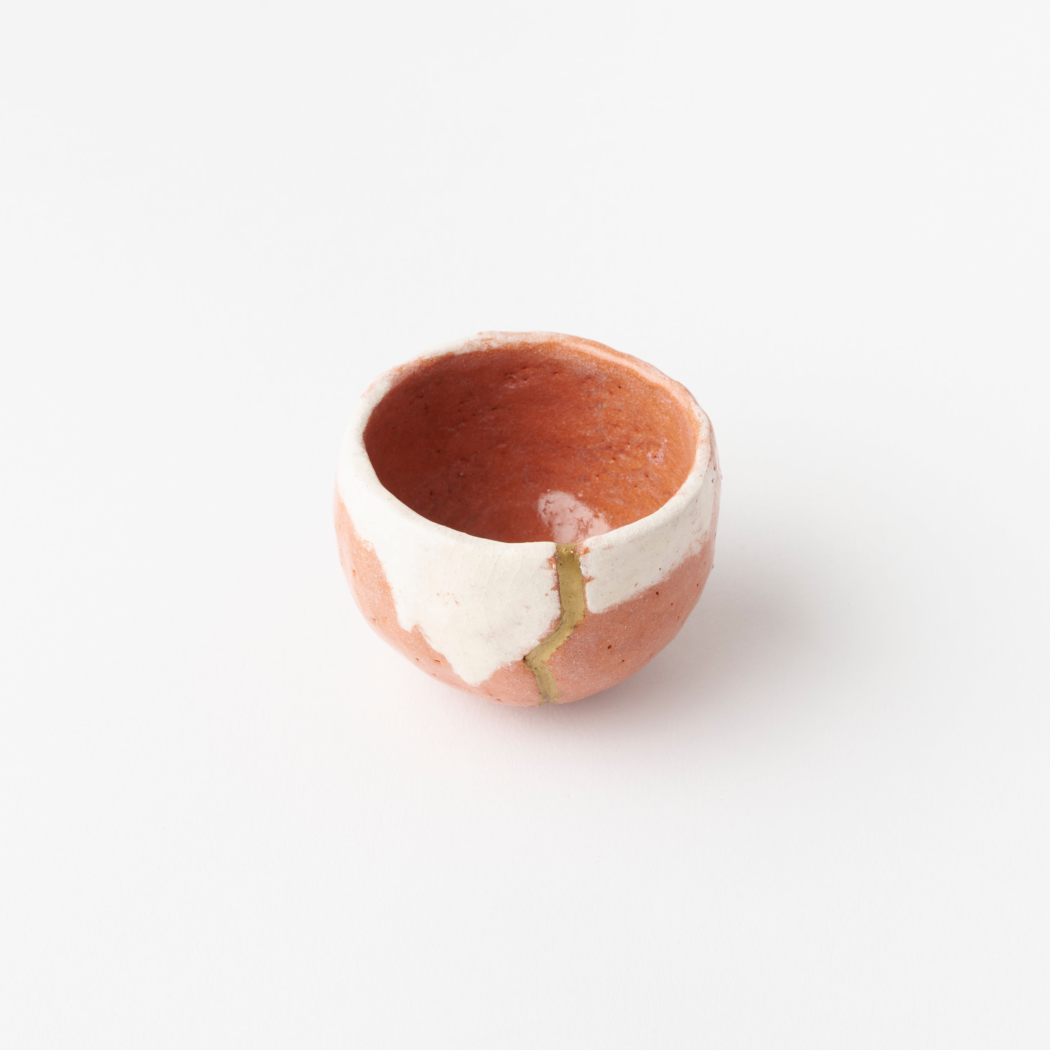 Red Raku Sake Cup / Seppo (Snow-Capped Peak) / Hideki Yanashita