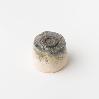 White Raku Sake Cup in Box / Fujisan (Mt. Fuji) / Hideki Yanashita