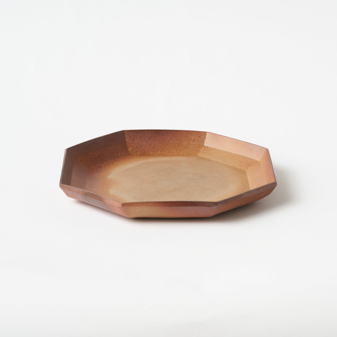 Bizen Octagonal Plate (L) / Hitoshi Morimoto