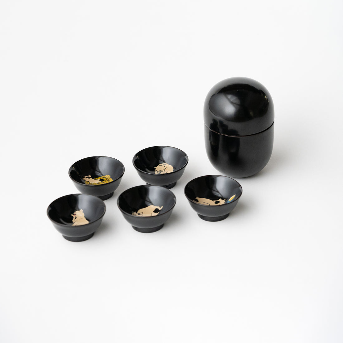 Cat Capsule II Sake Cups Set / Takao Togashi