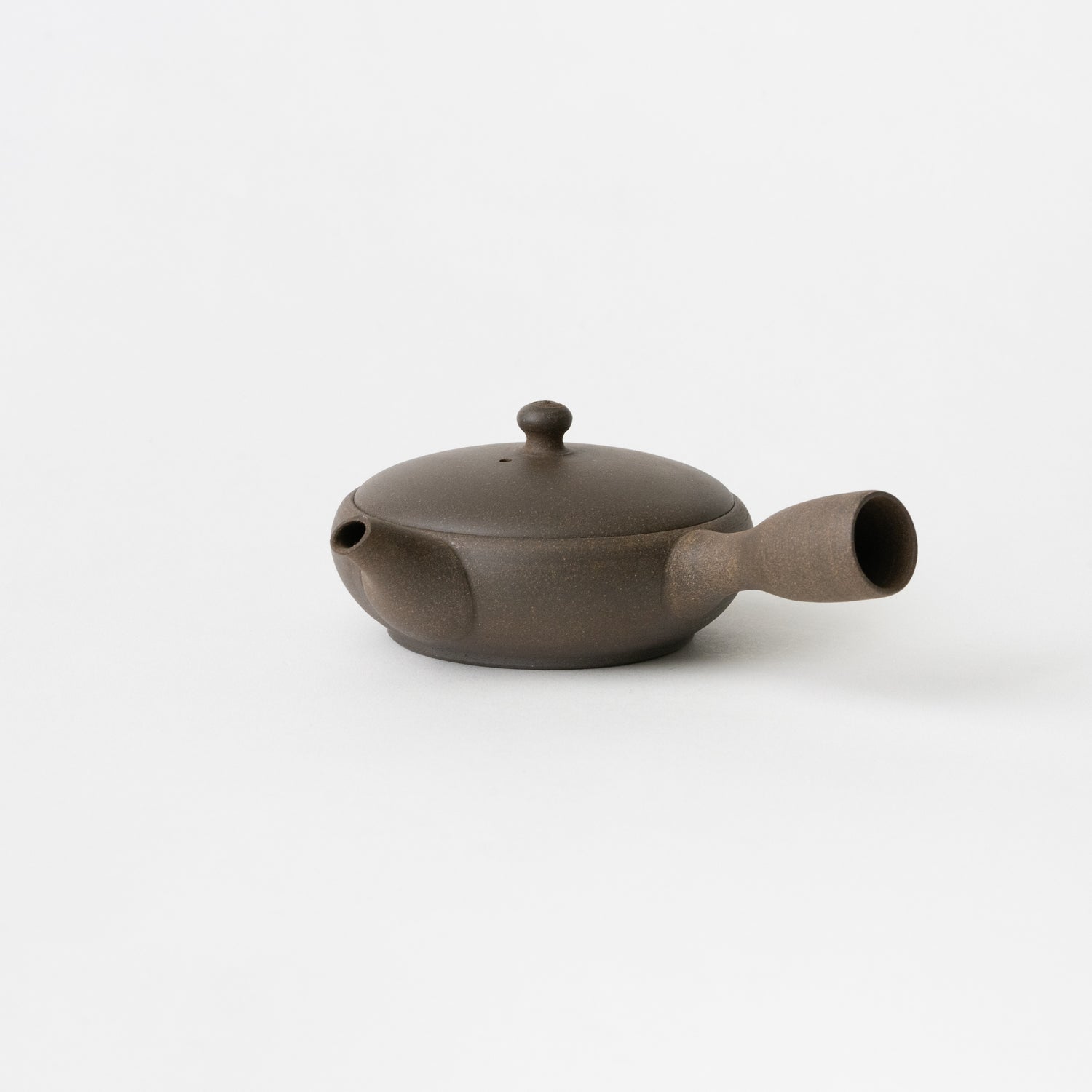 Round Shallow Tea Pot / Black