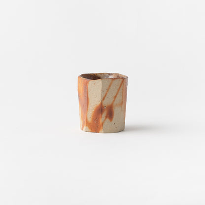 Bizen Square Sake Cup 8-1 / Koichiro Isezaki