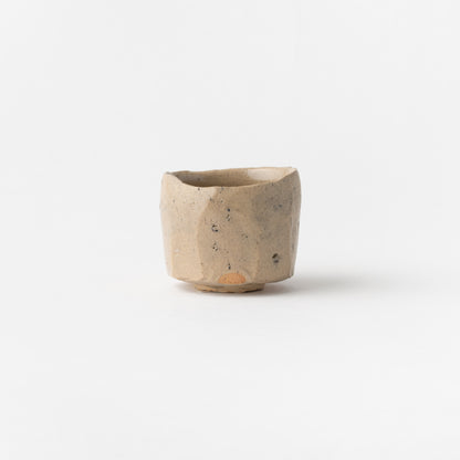 No.6 Karatsu Faceted Sake Cup / Raizan Yasunaga