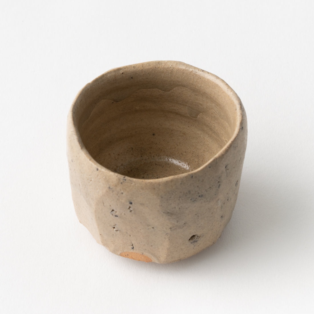 No.6 Karatsu Faceted Sake Cup / Raizan Yasunaga
