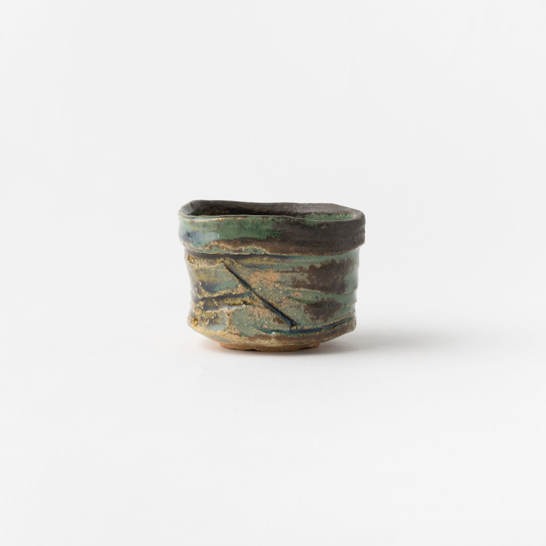 No.36 Oribe Style Sake Cup / Ryotaro Kato