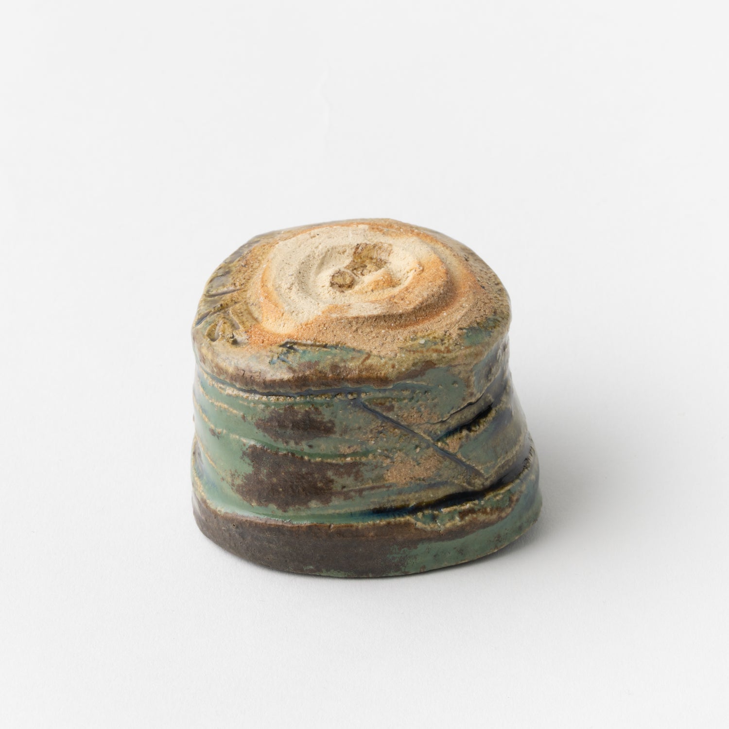 No.36 Oribe Style Sake Cup / Ryotaro Kato