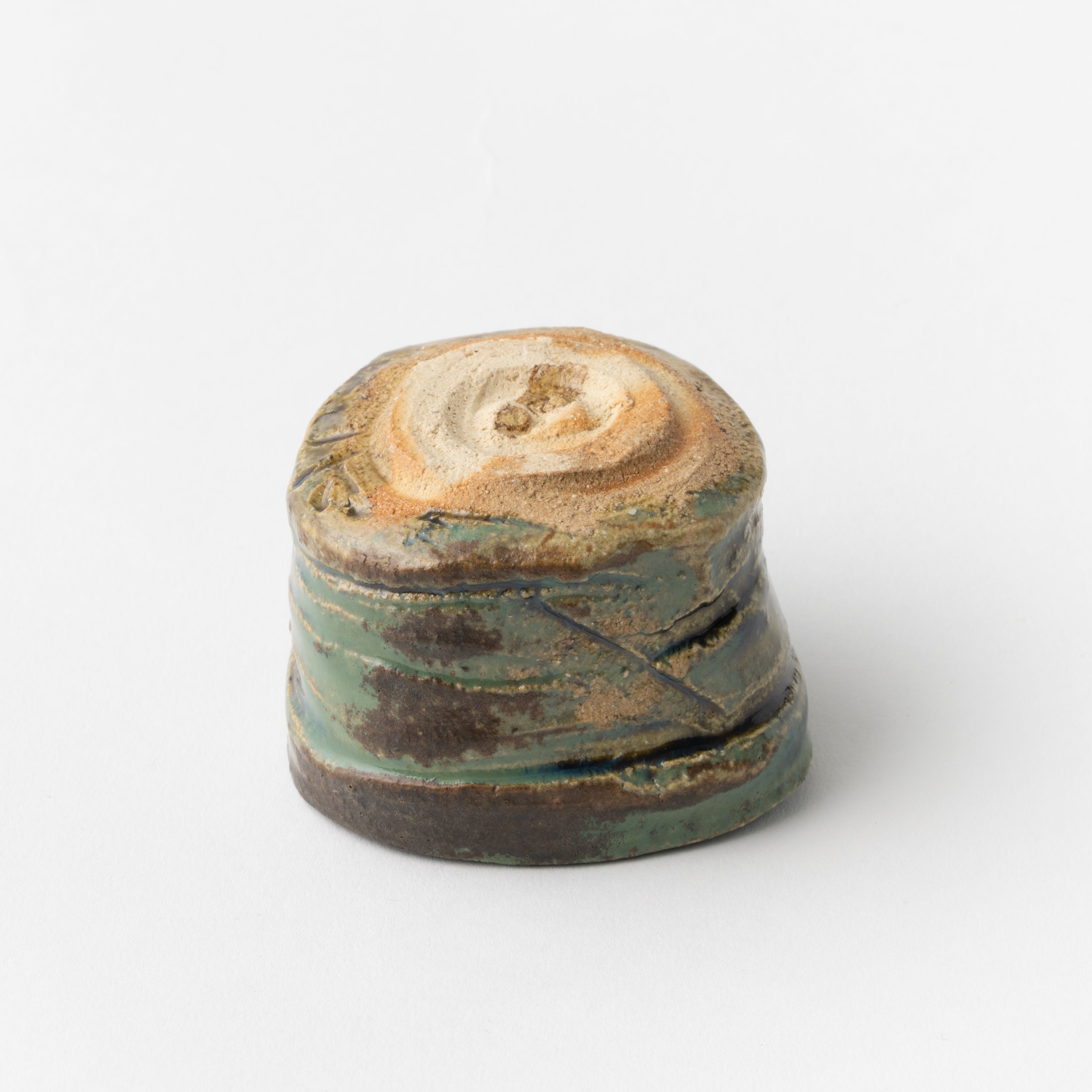 No.36 Oribe Style Sake Cup / Ryotaro Kato