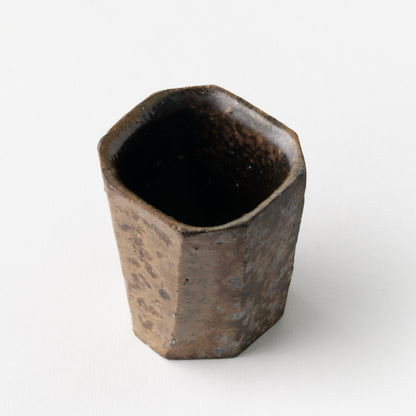 Black Square Sake Cup/ Koichiro Isezaki