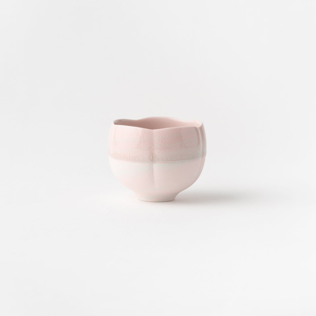 No.17 Sake Cup Pink-Grey Neriage/ Tomoyuki Hoshino
