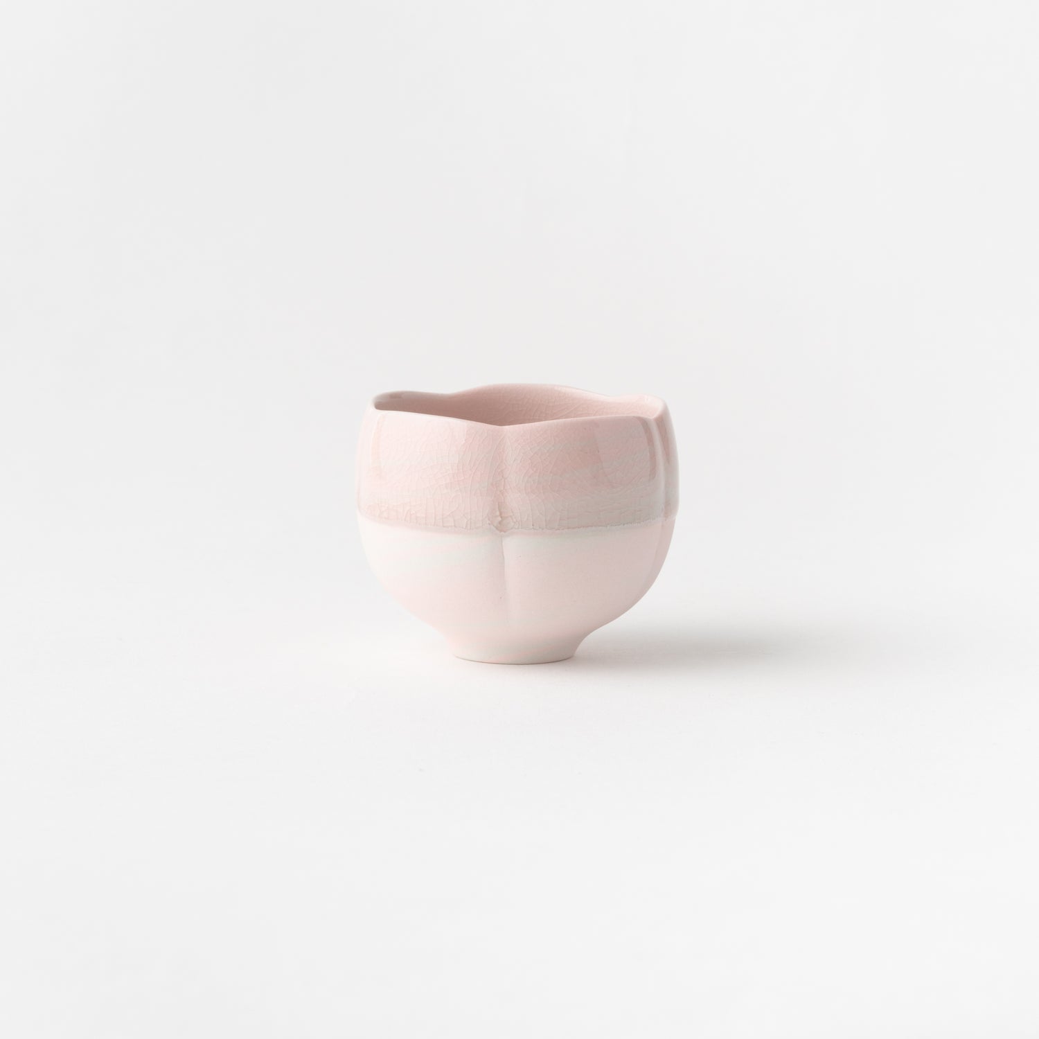 No.17 Sake Cup Pink-Grey Neriage/ Tomoyuki Hoshino