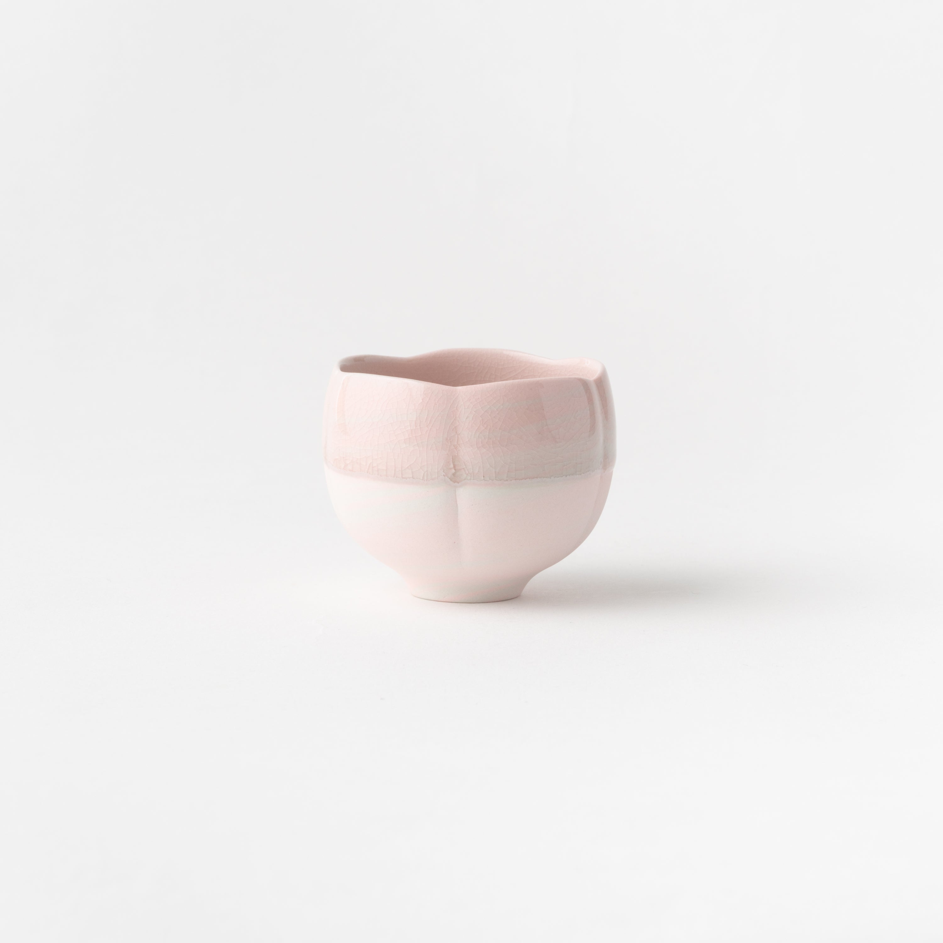 No.17 Sake Cup Pink-Grey Neriage/ Tomoyuki Hoshino
