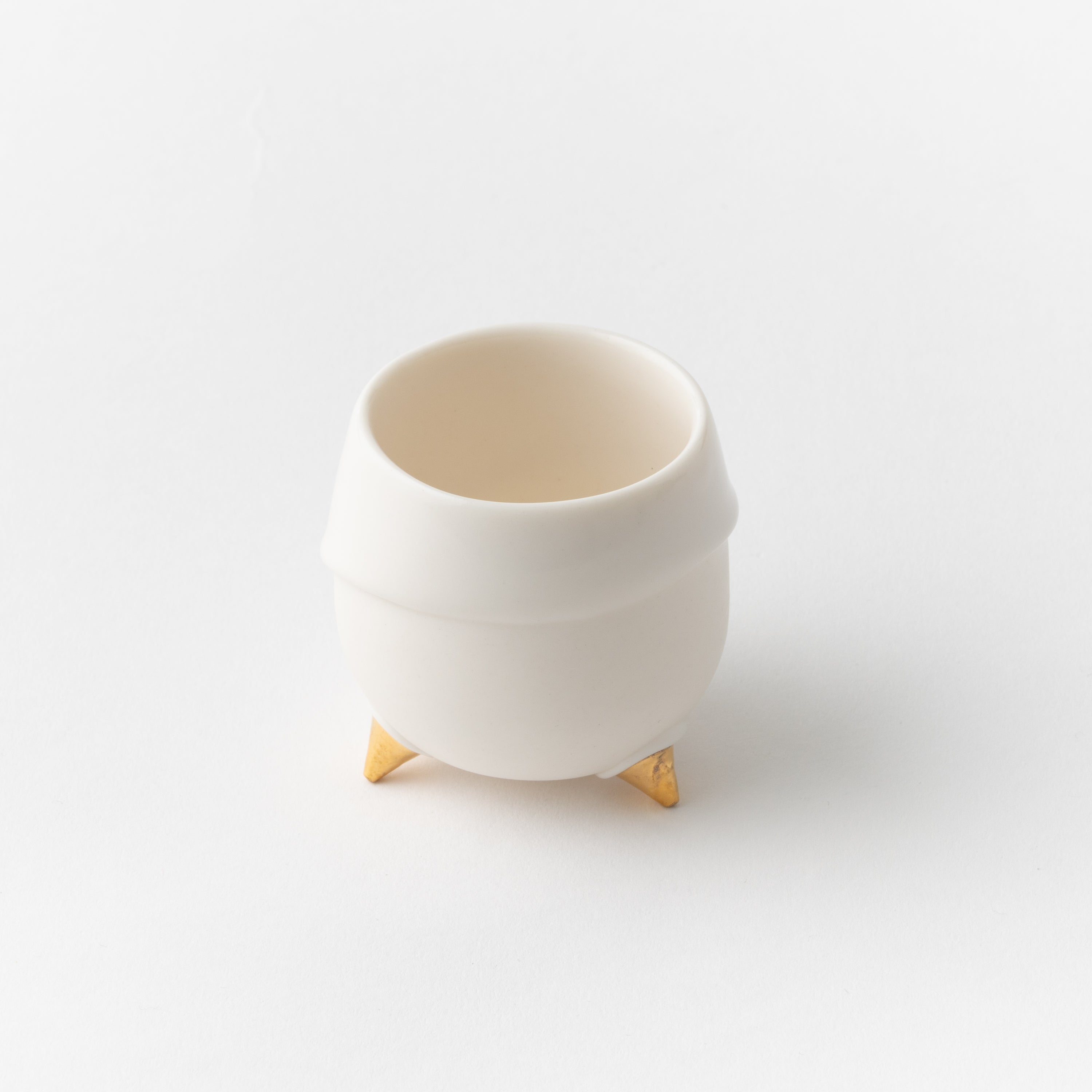 Dip Round Sake Cup with Spikes / Gold / Ryosuke Ando