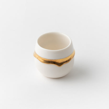 Dip Round Sake Cup / Gold / Ryosuke Ando
