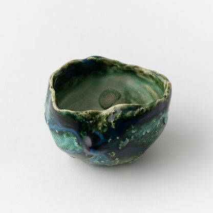 No. 42 Oribe Sake Cup in Box / Makoto Yamaguchi