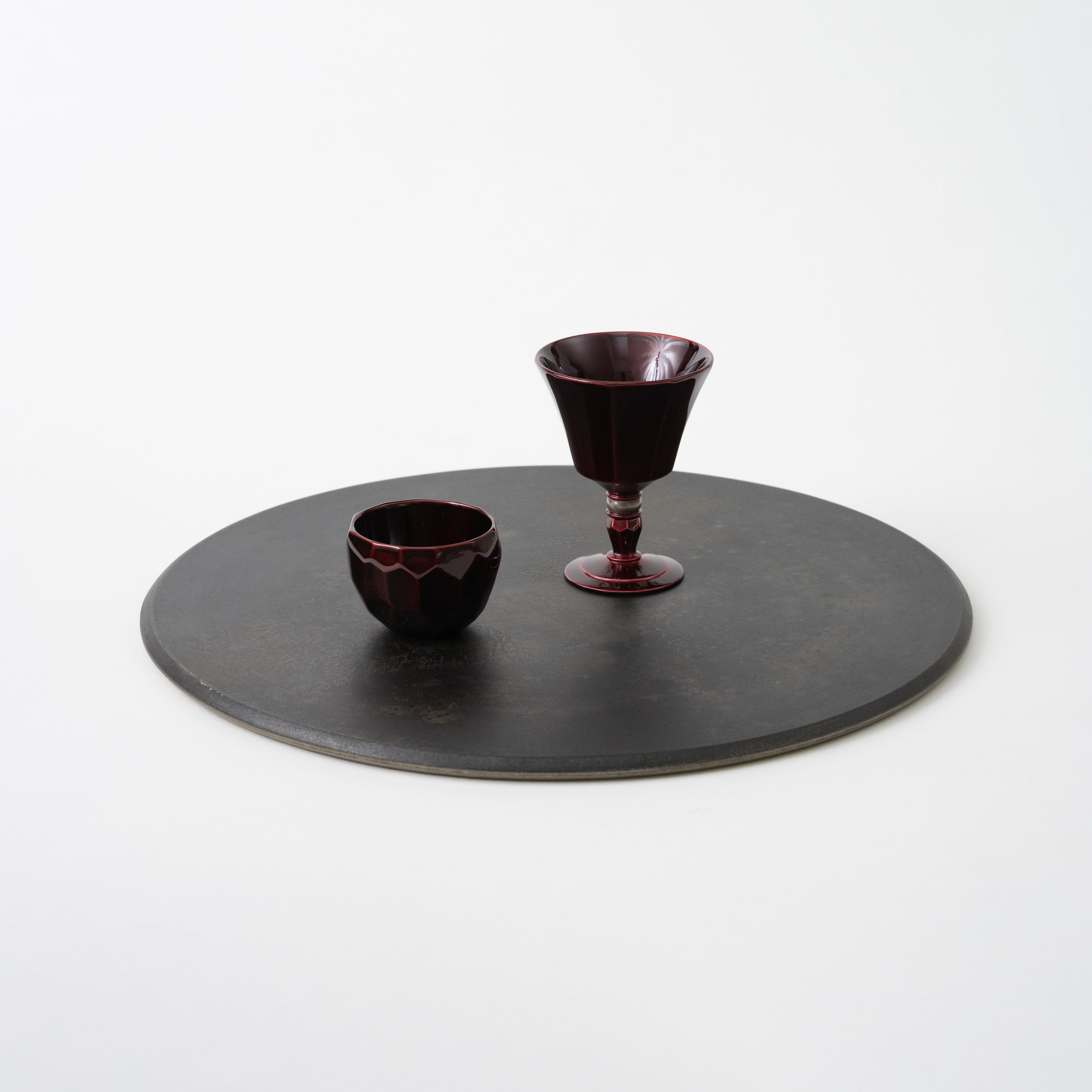 Jitsugetsu Reversible Round Plate (L) / Takao Togashi