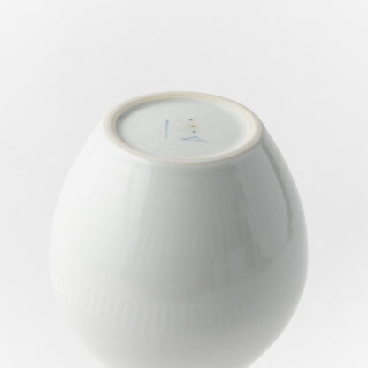 White Porcelain Tokkuri Sake Server / Shinji Terauchi