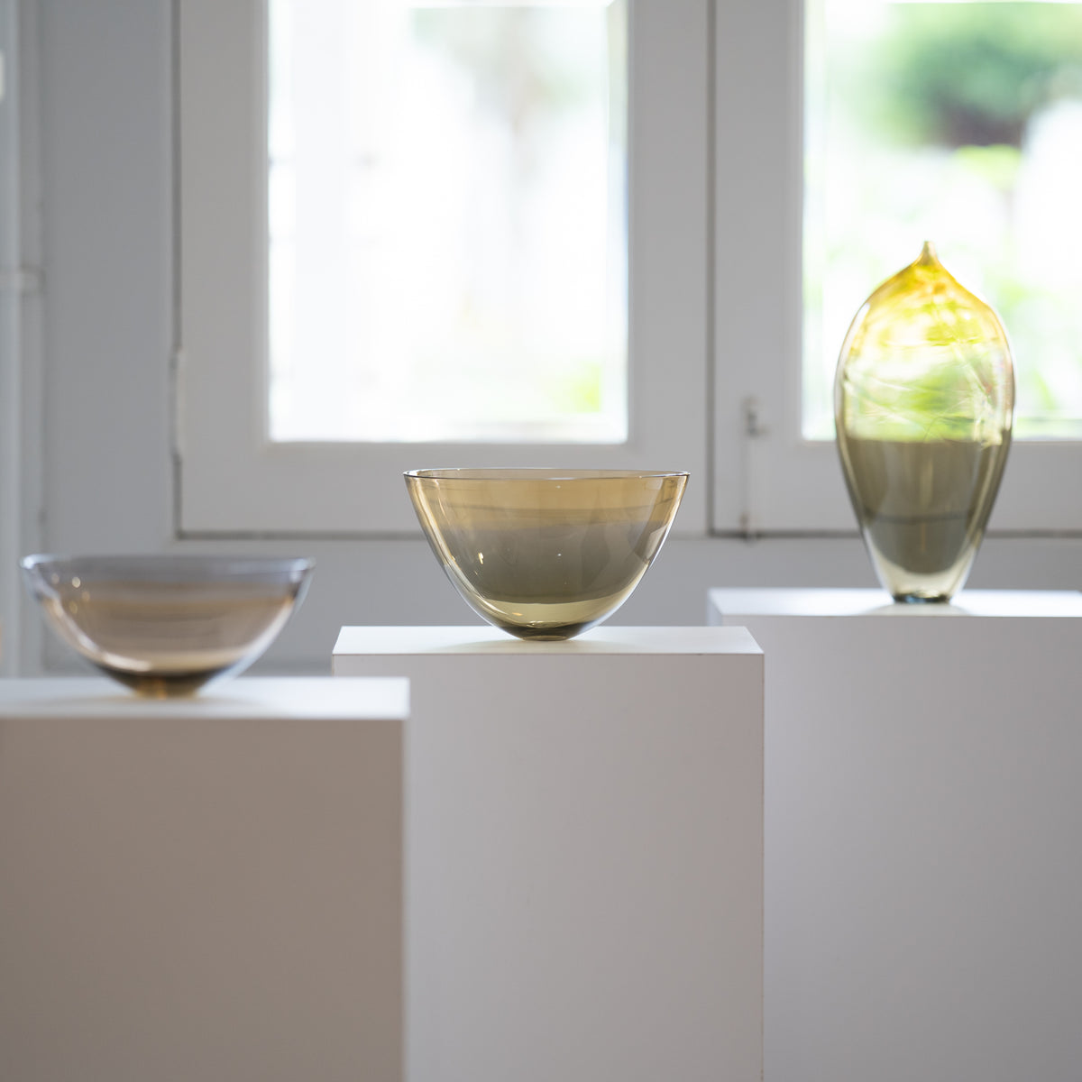 No.22 Amber on Gray Bowl / Takeyoshi Mitsui