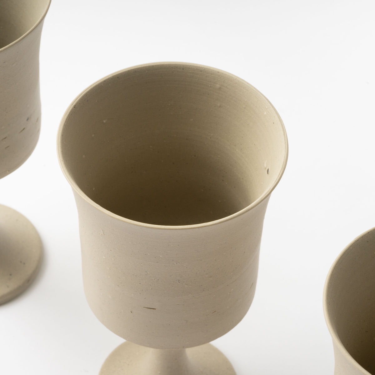 White Bizen Goblet / Hitoshi Morimoto