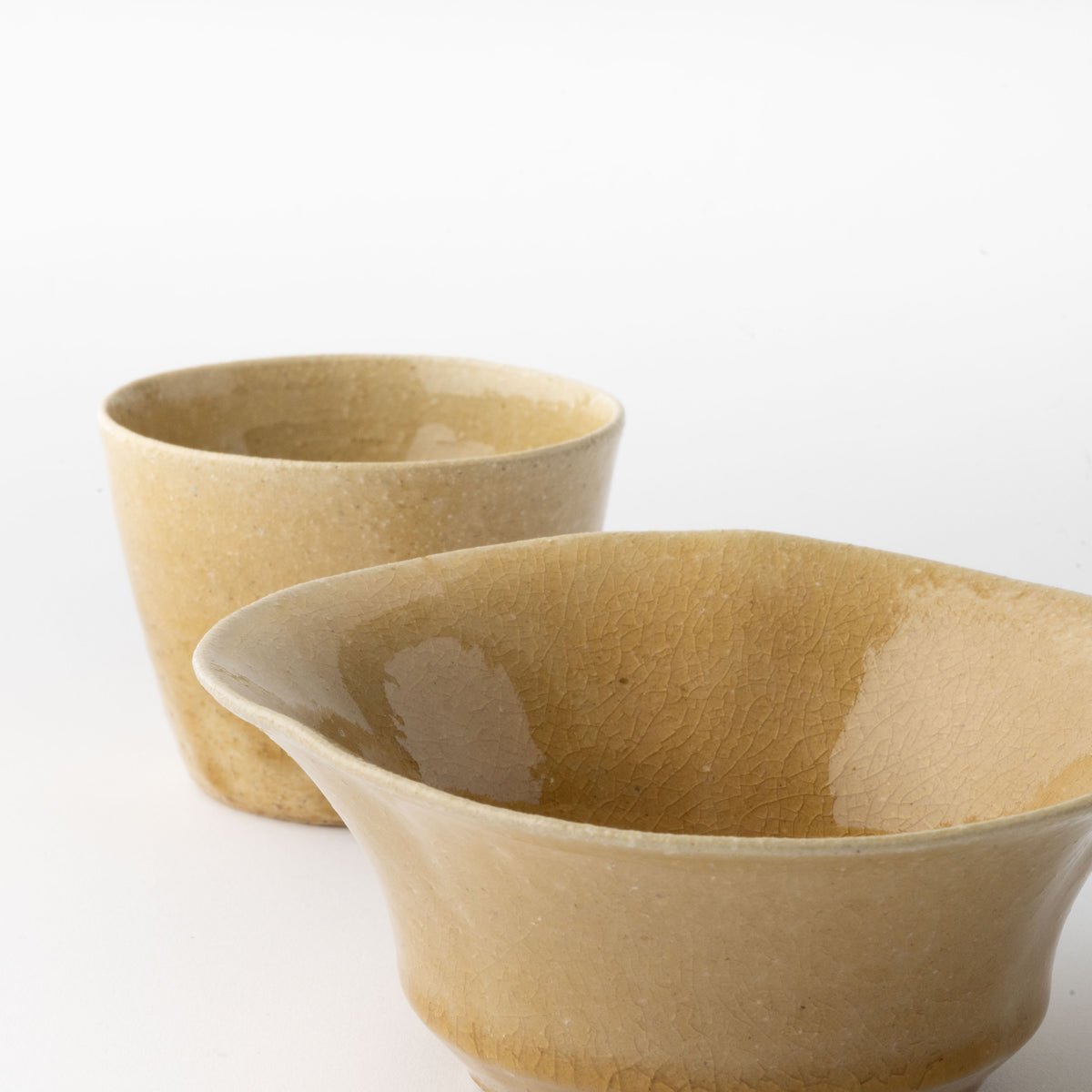 Yellow Ash Glaze Bowl / Hitoshi Morimoto