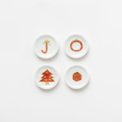 Christmas Mamezara/Chopstick Rests 4pcs Set