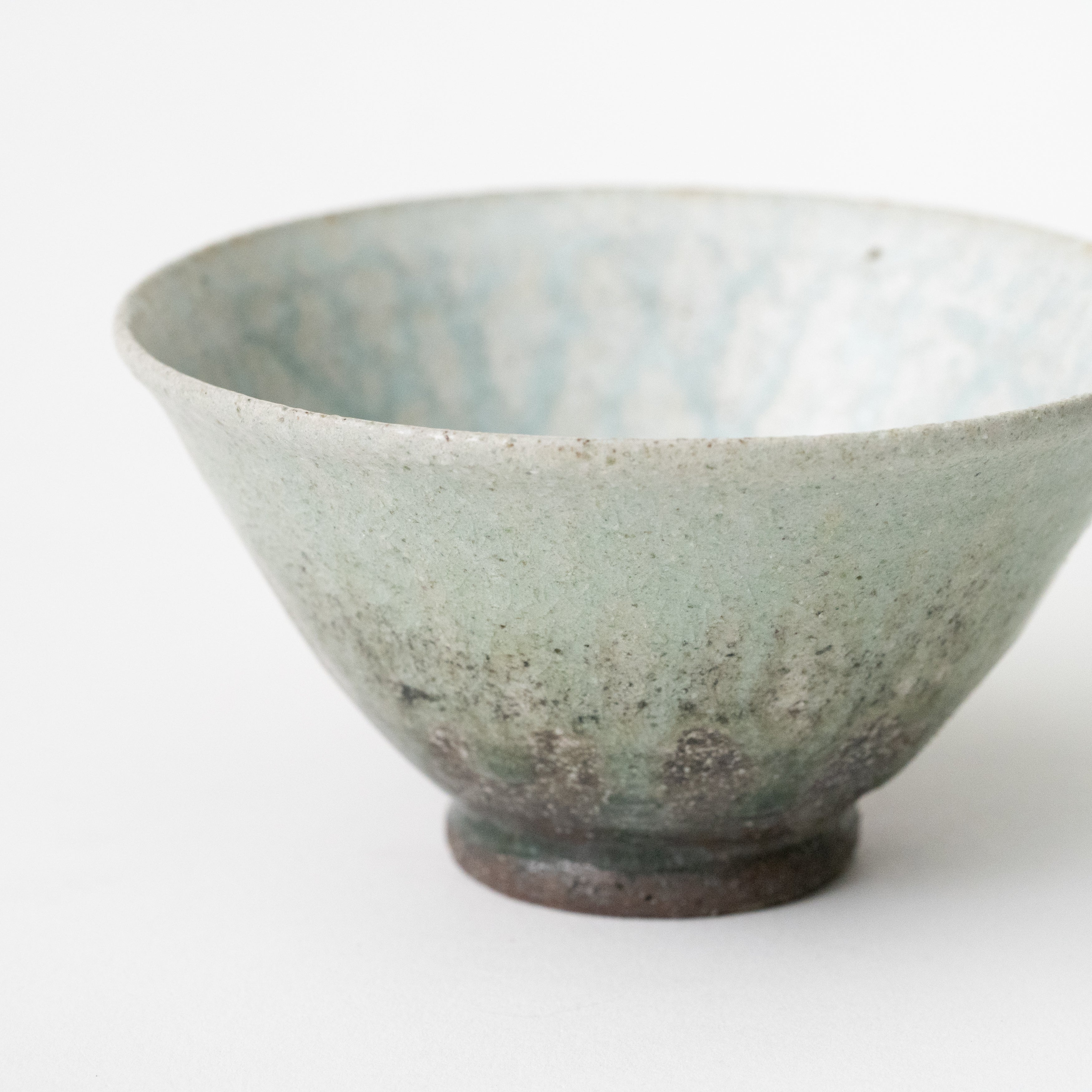 Blue Ash Glaze Rice Bowl (A) / Eijiro Tokunaga