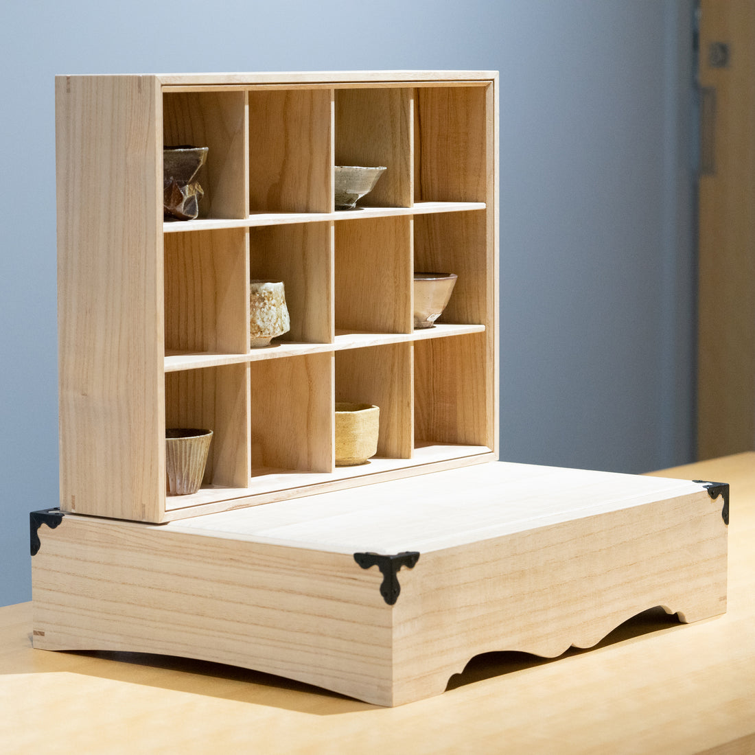 Echizen Sake Cup Cabinet