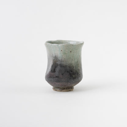 Ash Glaze Tall Tea Cup (A) / Eijiro Tokunaga