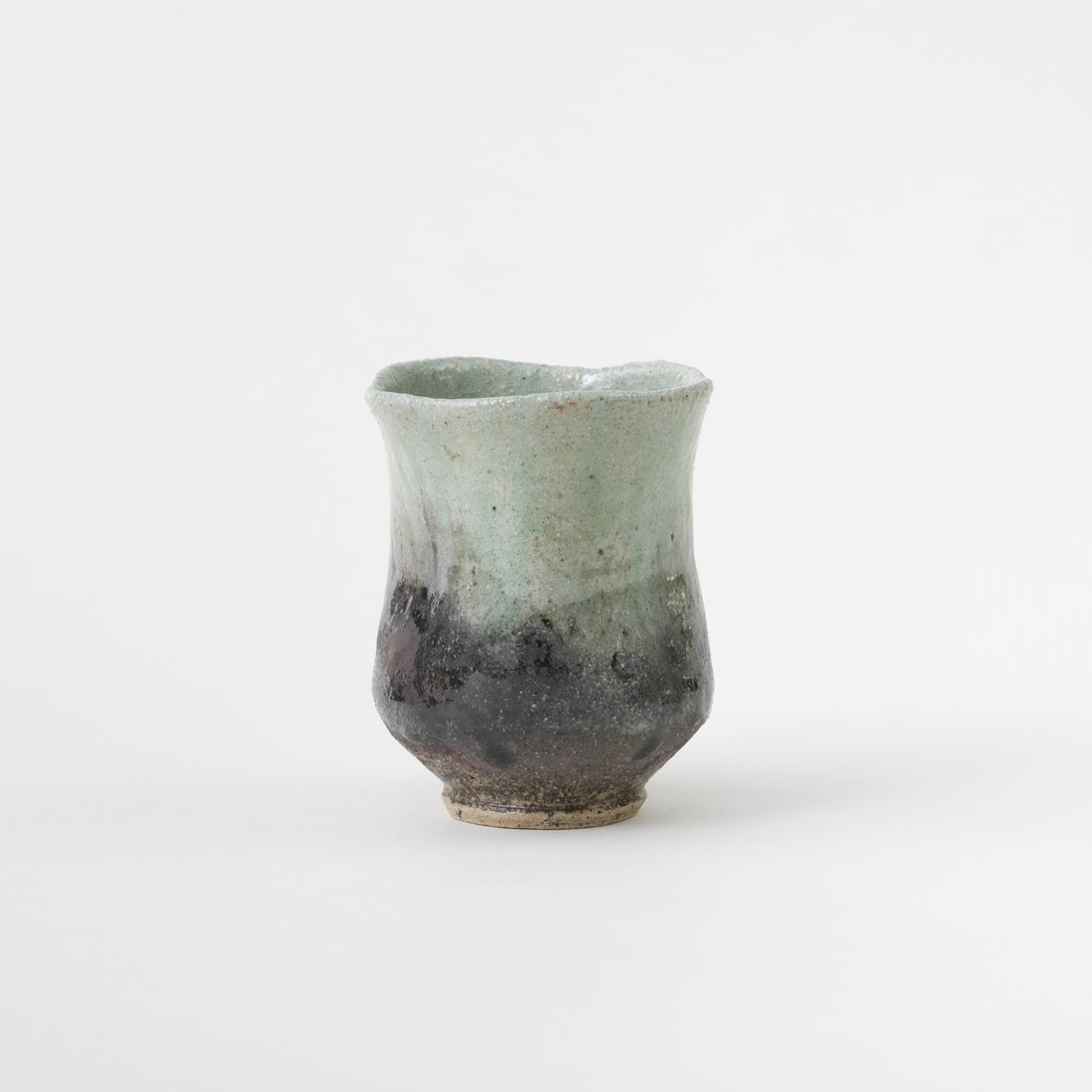 Ash Glaze Tall Tea Cup (B) / Eijiro Tokunaga