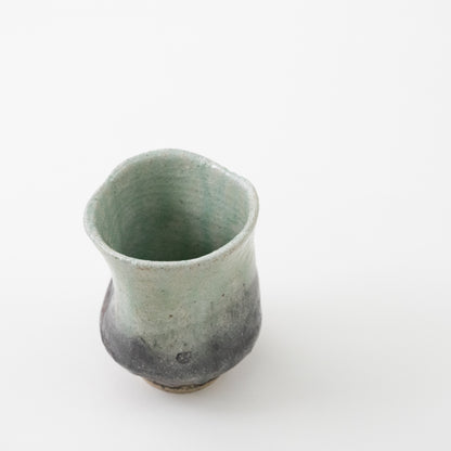 Ash Glaze Tall Tea Cup (B) / Eijiro Tokunaga