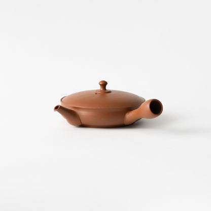 Flat Red Clay Teapot / Junzo Maekawa