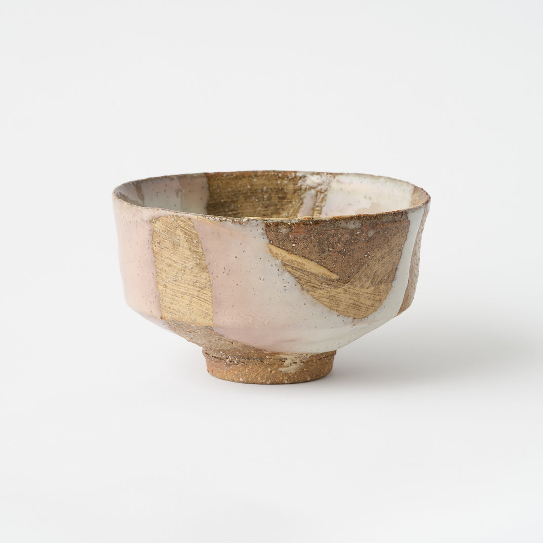 Hakeme Tea Bowl (White Glaze) / Masahiro Sakakura