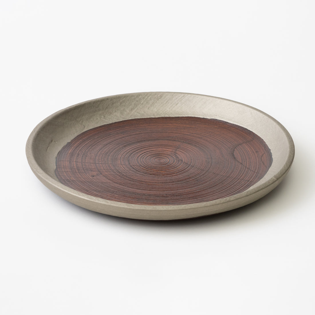 Large Plate (Tin Fabric) / Kunikatsu Seto