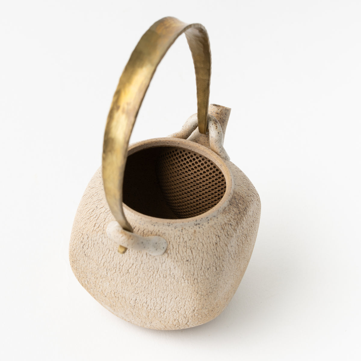No.38 Arashbori Teapot / White