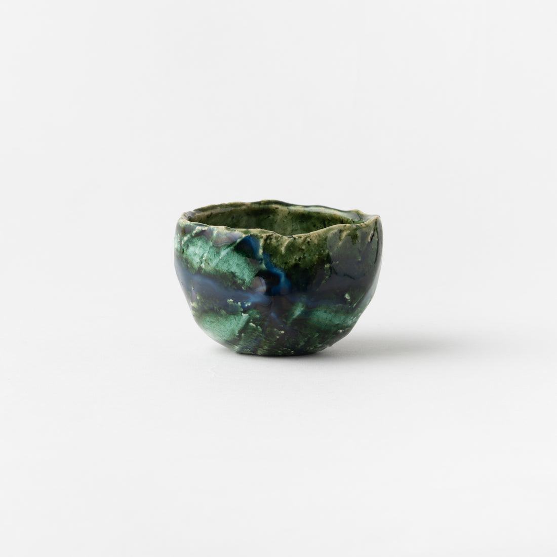 No. 41 Oribe Sake Cup in Box / Makoto Yamaguchi