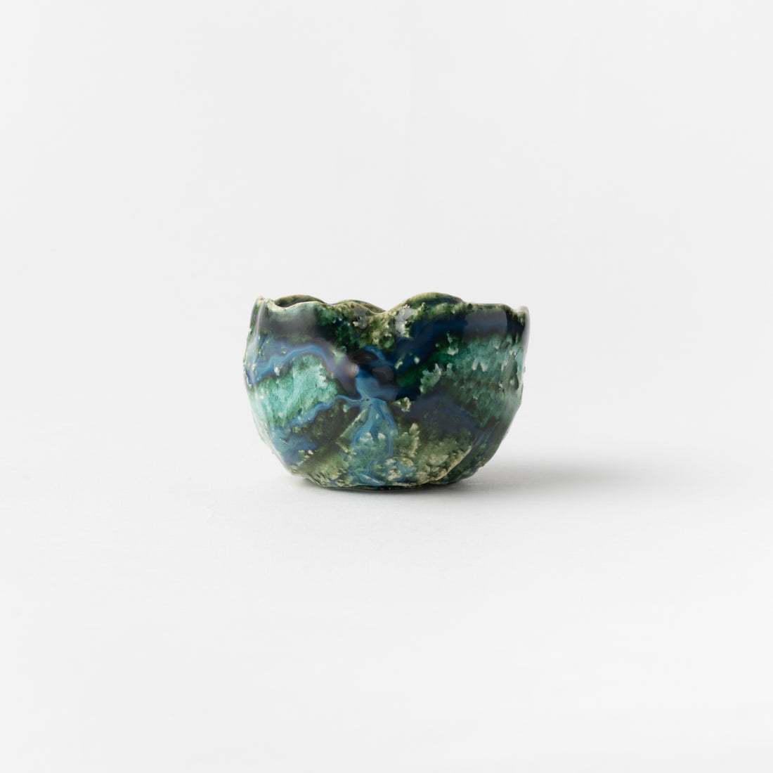 No. 42 Oribe Sake Cup in Box / Makoto Yamaguchi