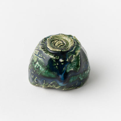 No. 43 Oribe Sake Cup in Box / Makoto Yamaguchi