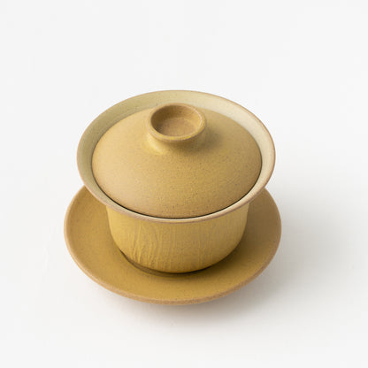 No.64 Teacup with Lid &amp; Saucer / Yamabuki