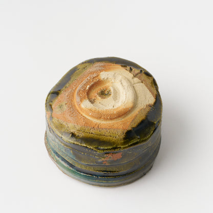 No.47 Oribe Style Tea Bowl (Ikuri) / Ryotaro Kato