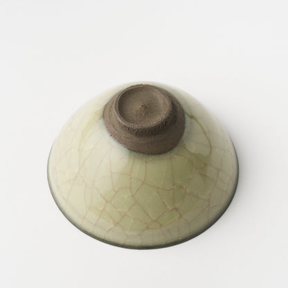 Moegiji Yellow Tea Bowl / Nobuyuki Kimura