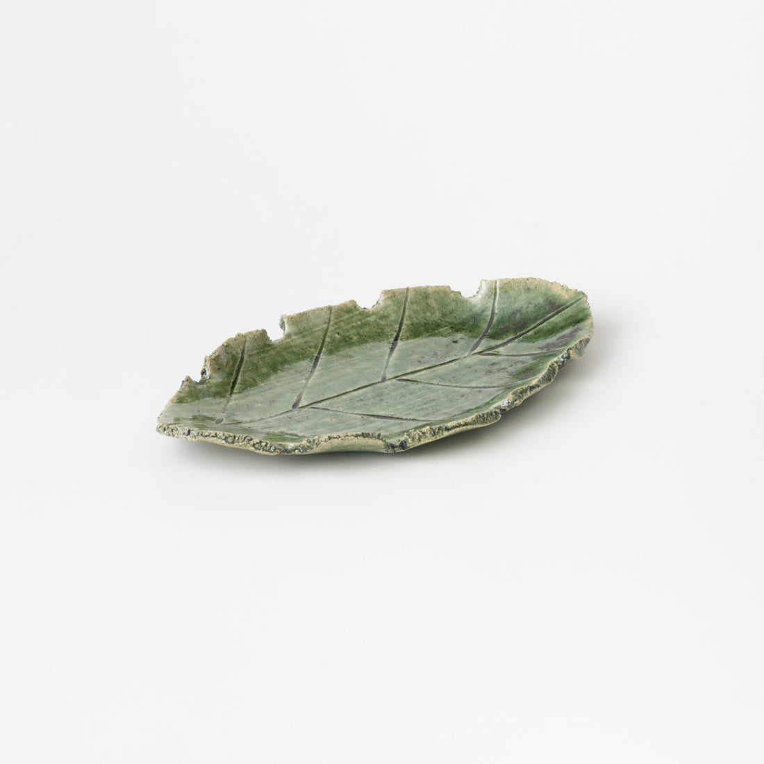 Oribe Leaf Plate / Hideki Yanashita