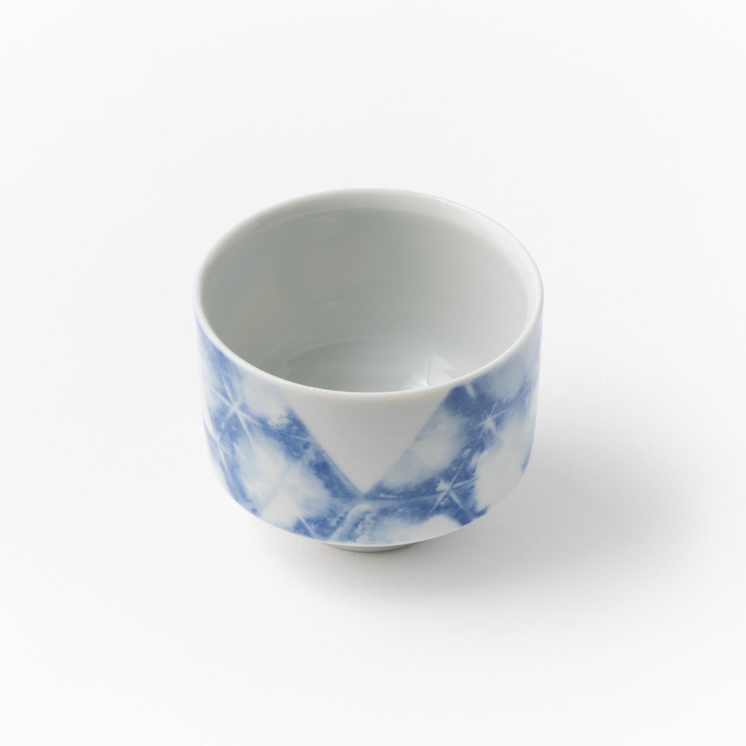 Sake Cup Sankaku-Blue / Ai Inoue