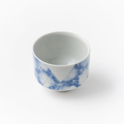 Sake Cup Sankaku-Blue / Ai Inoue