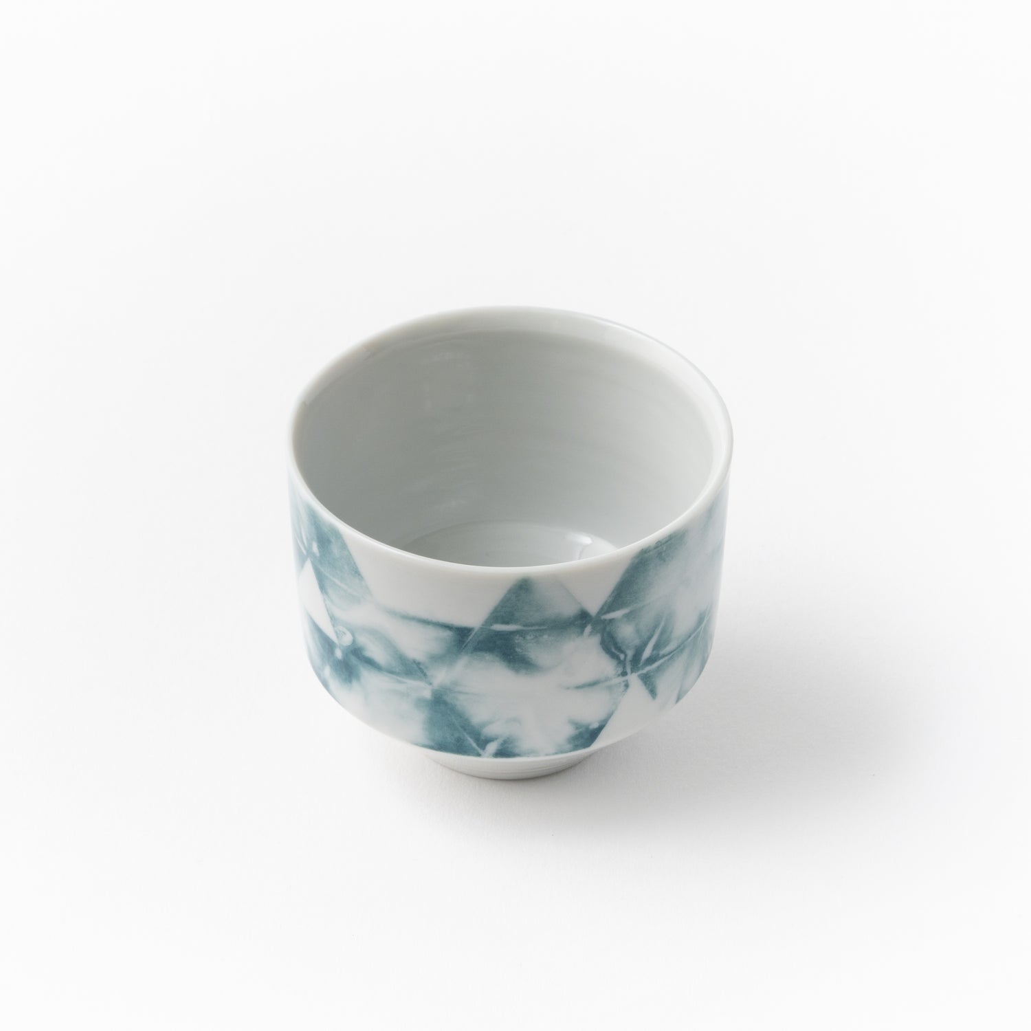 Sake Cup Sankaku-Green / Ai Inoue